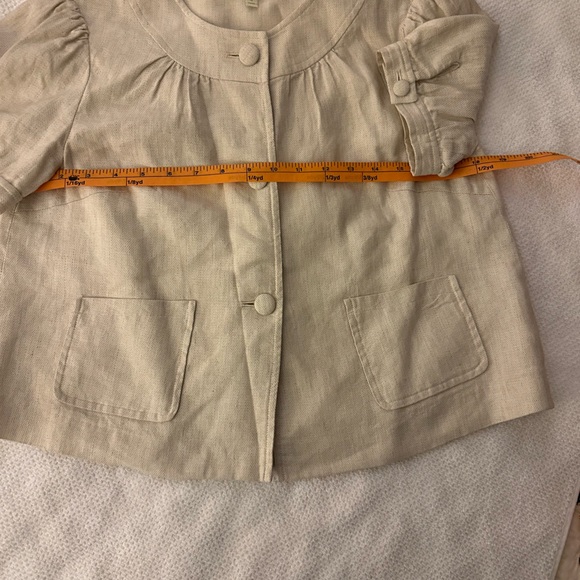 Tailored linen lined jacket - Picture 4 of 7